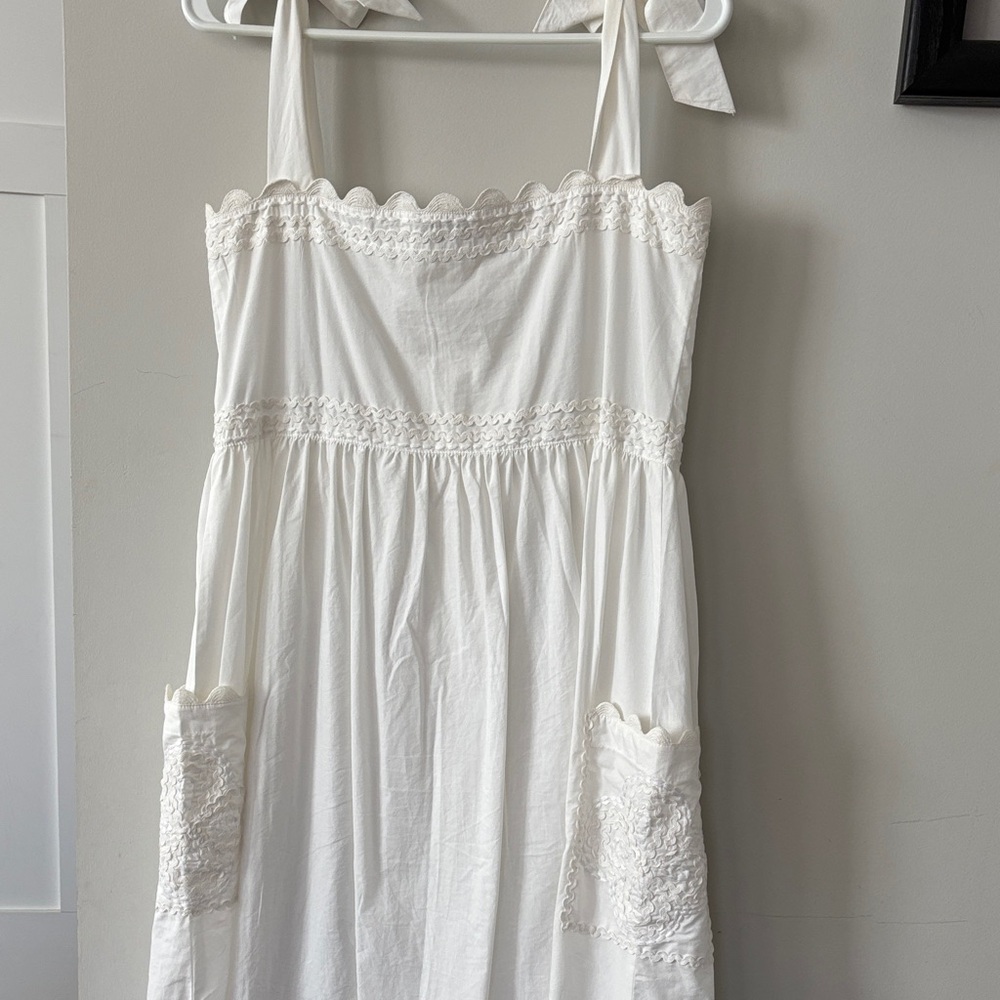 Juliet Dunn White Scalloped cover up dress - Picture 6 of 10
